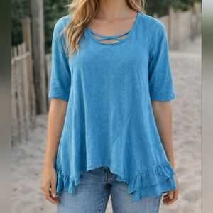 Women's Style & Co. Tunic Top Size XS Blue